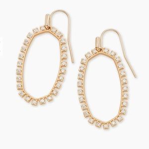 Kendra Scott Elle Open Frame Crystal Drop Earrings